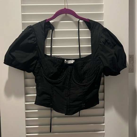 ASTR The Label Black Corset Top - Picture 1 of 1